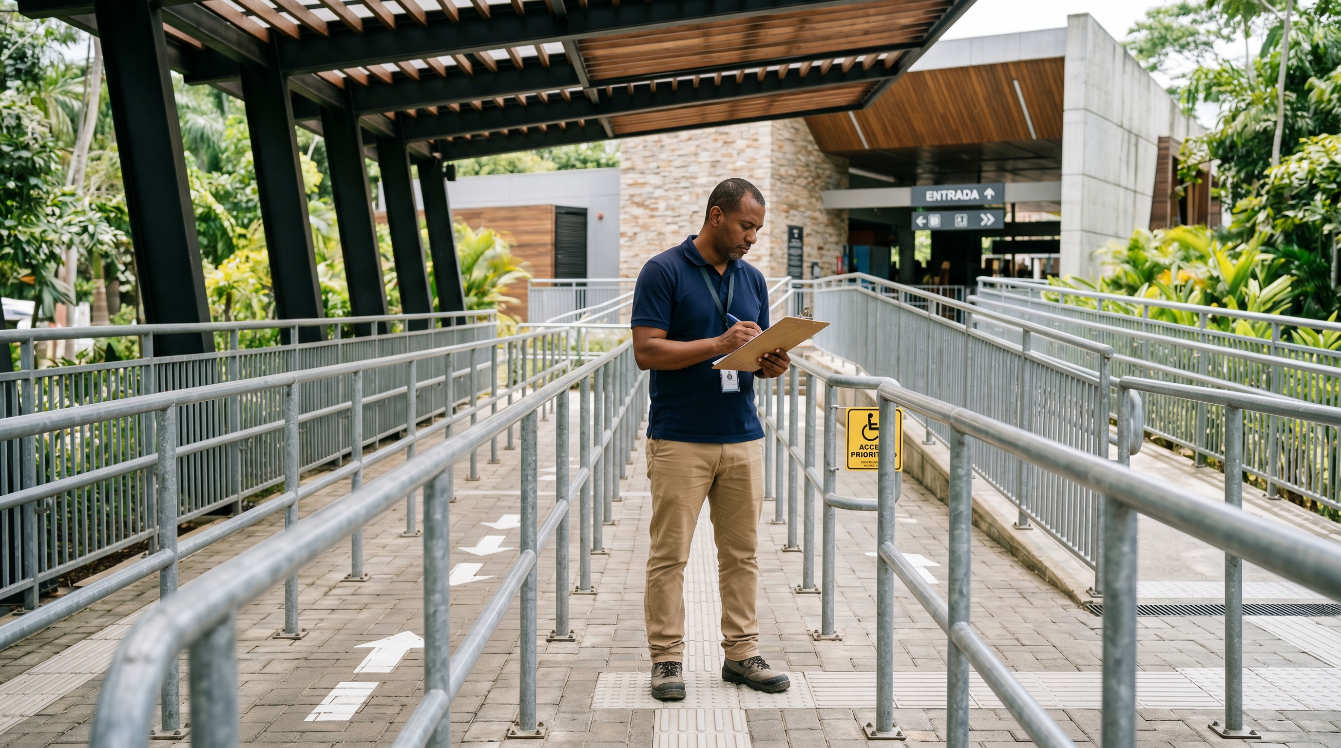 Auditoría de infraestructura en zona de filas