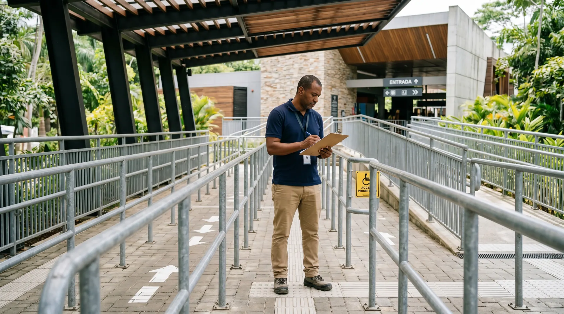 Auditoría de infraestructura en zona de filas